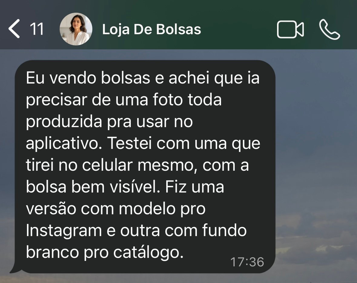 Print do depoimento de Loja De Bolsas.